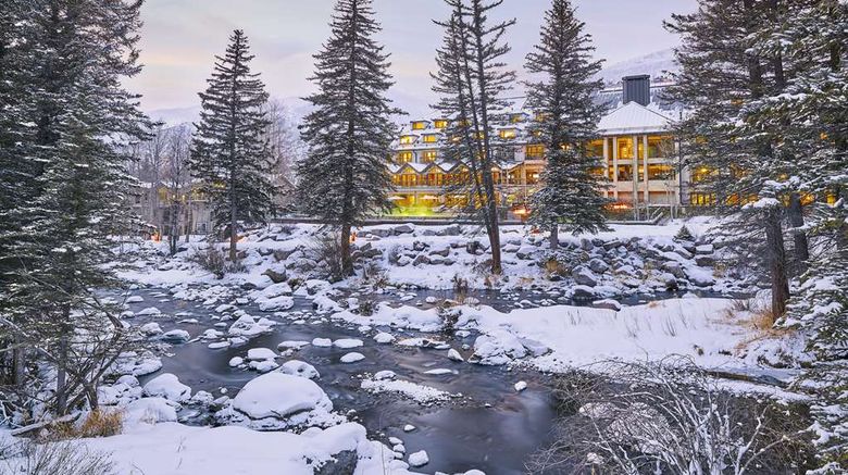 <b>Vail Residences at Cascade Village Exterior</b>. Images powered by <a href="https://iceportal.shijigroup.com/" title="IcePortal" target="_blank">IcePortal</a>.