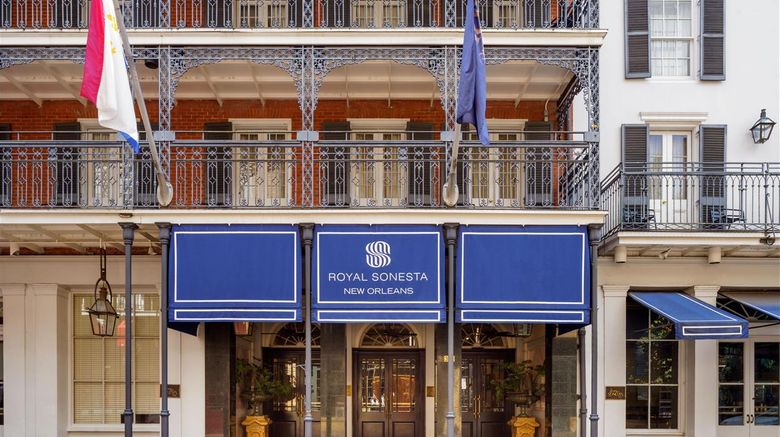 The Royal Sonesta New Orleans Exterior. Images powered by <a href="https://iceportal.shijigroup.com" target="_blank" rel="noopener">Ice Portal</a>.