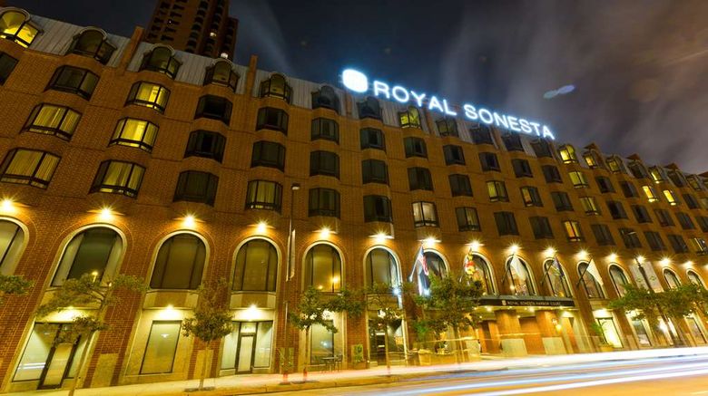 <b>The Royal Sonesta Harbor Court Baltimore Exterior</b>. Images powered by <a href="https://iceportal.shijigroup.com/" title="IcePortal" target="_blank">IcePortal</a>.