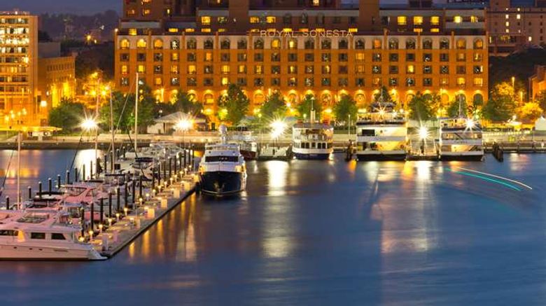 The Royal Sonesta Harbor Court Baltimore Exterior. Images powered by <a href="https://iceportal.shijigroup.com" target="_blank" rel="noopener">Ice Portal</a>.