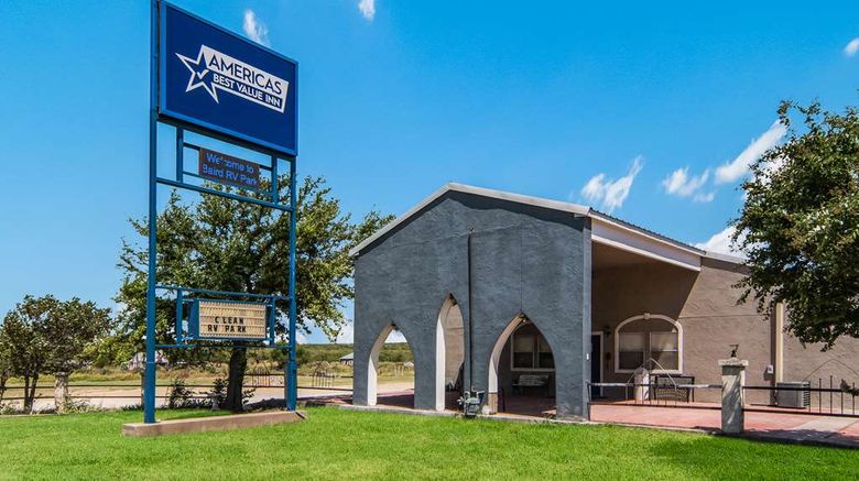 <b>Americas Best Value Inn Baird Exterior</b>. Images powered by <a href="https://iceportal.shijigroup.com/" title="IcePortal" target="_blank">IcePortal</a>.