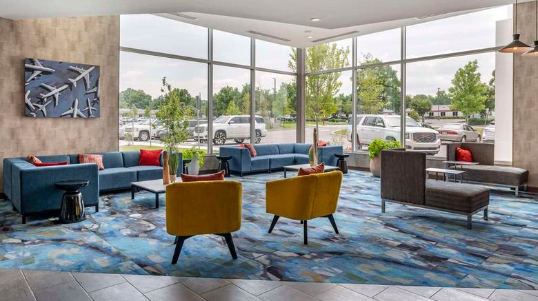 <b>Cambria Hotel Nashville Airport Lobby</b>. Images powered by <a href="https://iceportal.shijigroup.com/" title="IcePortal" target="_blank">IcePortal</a>.