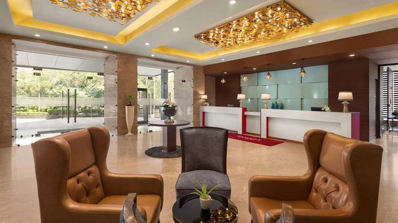<b>Ramada by Wyndham New Delhi Pitampura Lobby</b>. Images powered by <a href="https://iceportal.shijigroup.com/" title="IcePortal" target="_blank">IcePortal</a>.