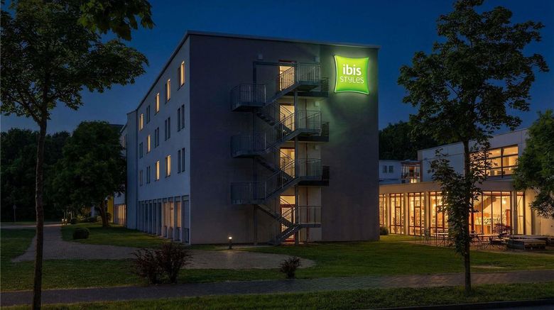 Ibis Styles Darmstadt Exterior. Images powered by <a href="https://iceportal.shijigroup.com" target="_blank" rel="noopener">Ice Portal</a>.