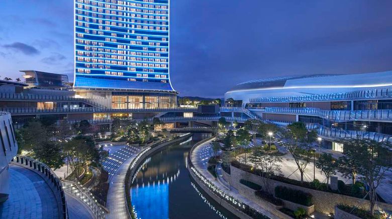 Hyatt Regency Hengqin Exterior. Images powered by <a href="https://iceportal.shijigroup.com" target="_blank" rel="noopener">Ice Portal</a>.