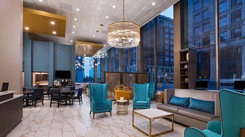 <b>Hyatt Place Downtown Tulsa Lobby</b>. Images powered by <a href="https://iceportal.shijigroup.com/" title="IcePortal" target="_blank">IcePortal</a>.