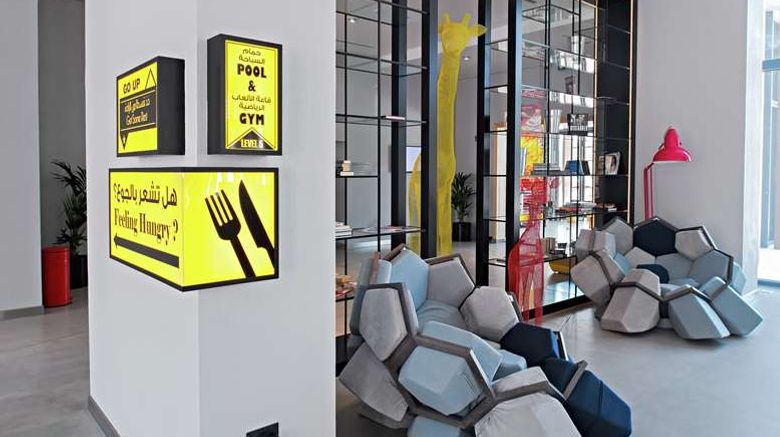<b>Hampton by Hilton Dubai Al Seef Lobby</b>. Images powered by <a href="https://iceportal.shijigroup.com/" title="IcePortal" target="_blank">IcePortal</a>.