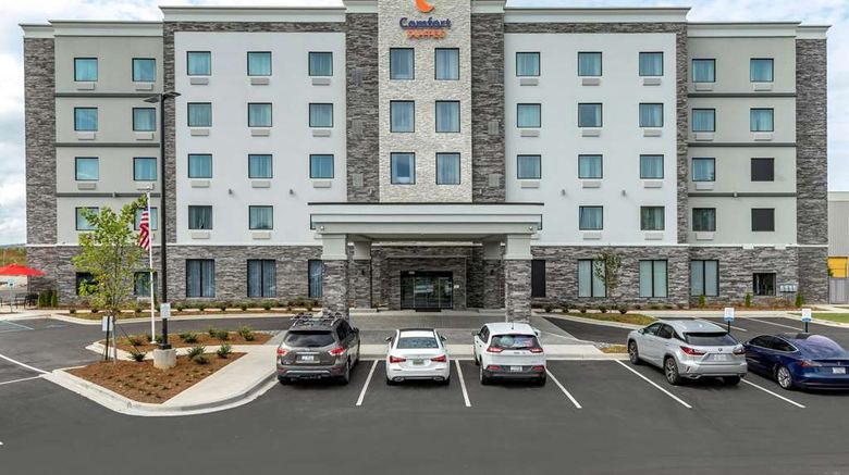 <b>Comfort Suites Greenville Airport Exterior</b>. Images powered by <a href="https://iceportal.shijigroup.com/" title="IcePortal" target="_blank">IcePortal</a>.