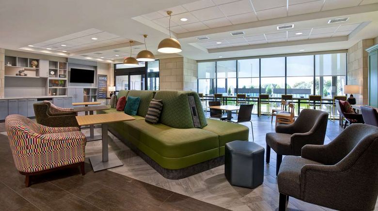 <b>Home2 Suites by Hilton Lewisville Dallas Lobby</b>. Images powered by <a href="https://iceportal.shijigroup.com/" title="IcePortal" target="_blank">IcePortal</a>.