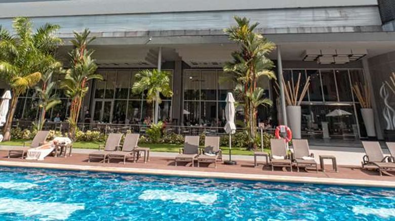 <b>Hotel Riu Plaza Panama Exterior</b>. Images powered by <a href="https://iceportal.shijigroup.com/" title="IcePortal" target="_blank">IcePortal</a>.