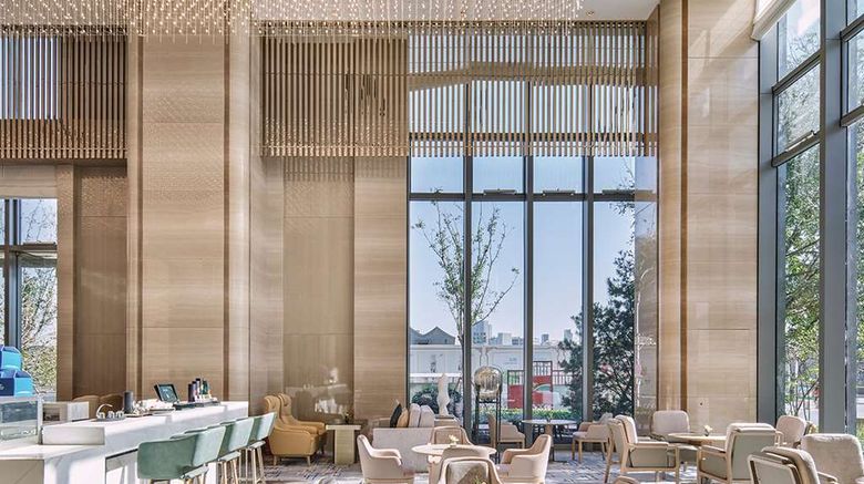 <b>Hilton Beijing Tongzhou Lobby</b>. Images powered by <a href="https://iceportal.shijigroup.com/" title="IcePortal" target="_blank">IcePortal</a>.