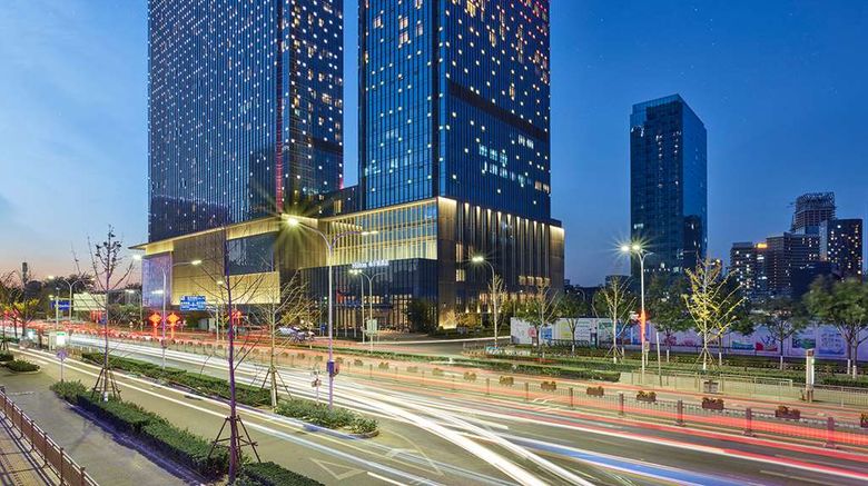 <b>Hilton Beijing Tongzhou Exterior</b>. Images powered by <a href="https://iceportal.shijigroup.com/" title="IcePortal" target="_blank">IcePortal</a>.