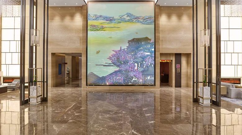 <b>Hilton Beijing Tongzhou Lobby</b>. Images powered by <a href="https://iceportal.shijigroup.com/" title="IcePortal" target="_blank">IcePortal</a>.