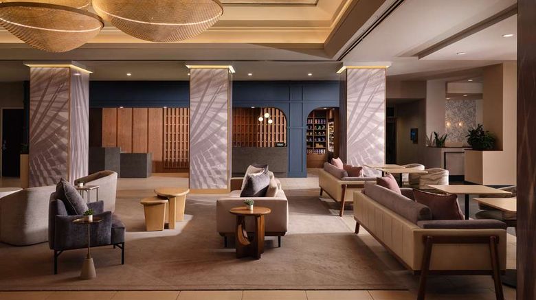 <b>Hotel Fera Anaheim, a DoubleTree by Hilton Lobby</b>. Images powered by <a href="https://iceportal.shijigroup.com/" title="IcePortal" target="_blank">IcePortal</a>.