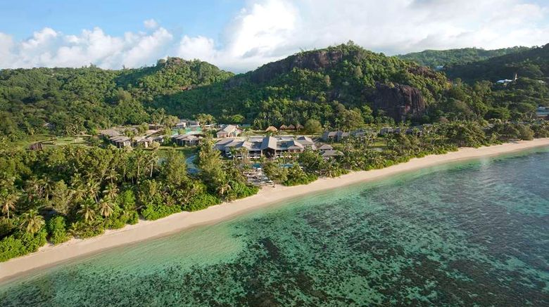 Kempinski Seychelles Resort Exterior. Images powered by <a href=https://www.travelweekly.com/Hotels/Mahe-Island-Seychelles/
