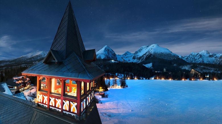 <b>Grand Hotel Kempinski High Tatras Exterior</b>. Images powered by <a href="https://iceportal.shijigroup.com/" title="IcePortal" target="_blank">IcePortal</a>.