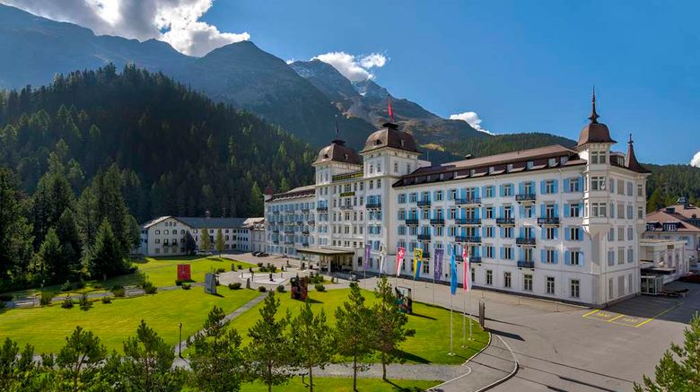 <b>Grand Hotel des Bains Kempinski Exterior</b>. Images powered by <a href="https://iceportal.shijigroup.com/" title="IcePortal" target="_blank">IcePortal</a>.