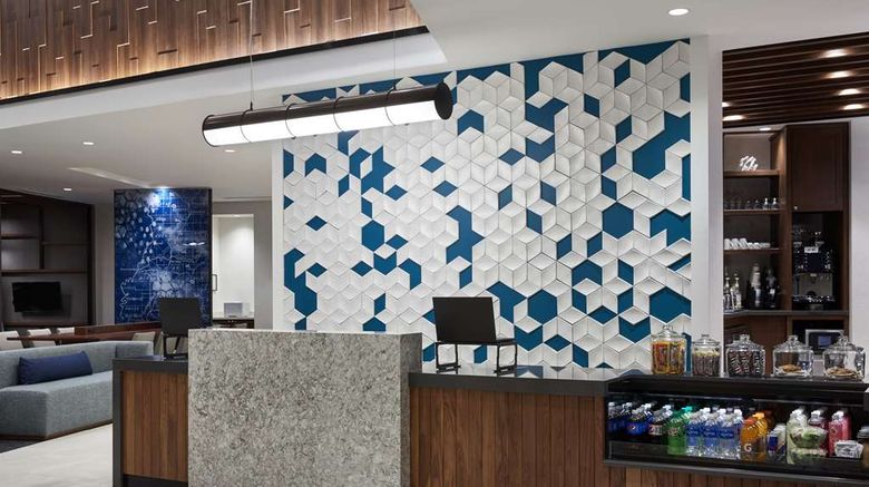 <b>Hyatt Place Evansville Lobby</b>. Images powered by <a href="https://iceportal.shijigroup.com/" title="IcePortal" target="_blank">IcePortal</a>.