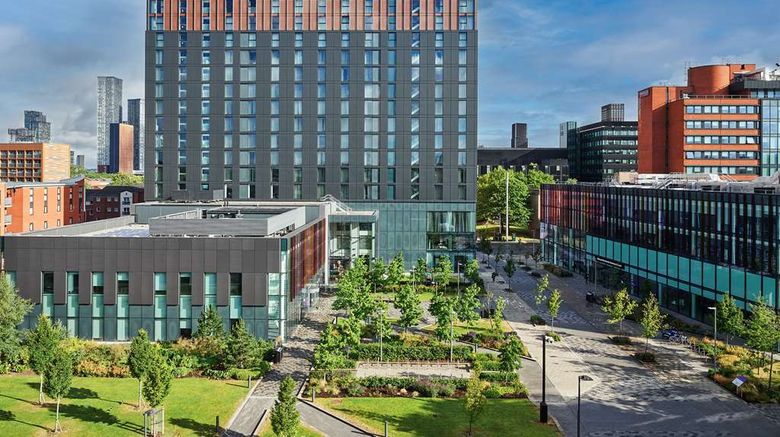 <b>Hyatt House Manchester Exterior</b>. Images powered by <a href="https://iceportal.shijigroup.com/" title="IcePortal" target="_blank">IcePortal</a>.