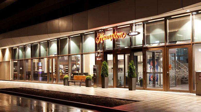 <b>Hampton by Hilton Munich City East Exterior</b>. Images powered by <a href="https://iceportal.shijigroup.com/" title="IcePortal" target="_blank">IcePortal</a>.
