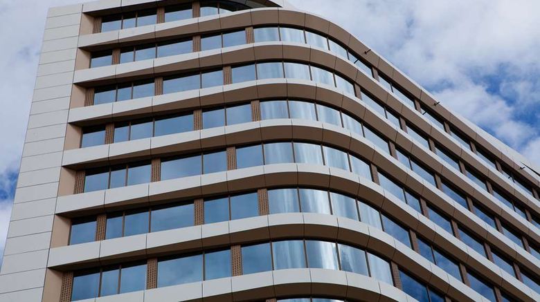 <b>Hampton by Hilton Munich City East Exterior</b>. Images powered by <a href="https://iceportal.shijigroup.com/" title="IcePortal" target="_blank">IcePortal</a>.