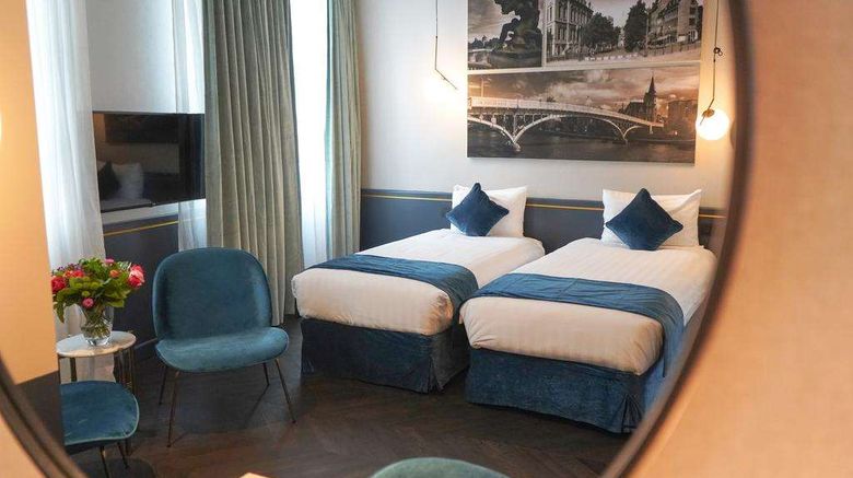 <b>Amosa Liege City Centre Hotel Room</b>. Images powered by <a href="https://iceportal.shijigroup.com/" title="IcePortal" target="_blank">IcePortal</a>.