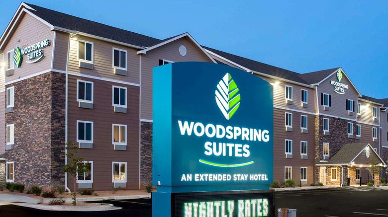<b>WoodSpring Suites Grand Junction Exterior</b>. Images powered by <a href="https://iceportal.shijigroup.com/" title="IcePortal" target="_blank">IcePortal</a>.
