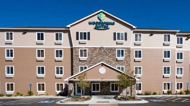 <b>WoodSpring Suites Grand Junction Exterior</b>. Images powered by <a href="https://iceportal.shijigroup.com/" title="IcePortal" target="_blank">IcePortal</a>.