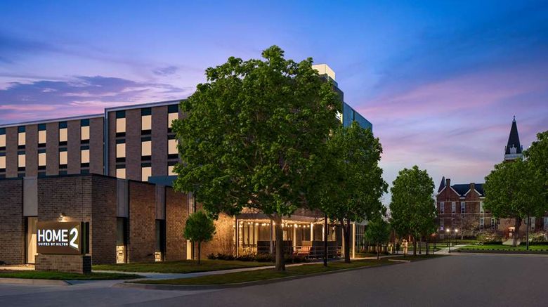 <b>Home2 Suites Des Moines-Drake University Exterior</b>. Images powered by <a href="https://iceportal.shijigroup.com/" title="IcePortal" target="_blank">IcePortal</a>.