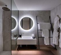Oval Hotel Room