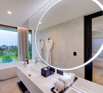 Oval Hotel Room