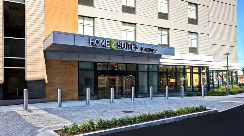 <b>Home2 Suites by Hilton Boston Exterior</b>. Images powered by <a href="https://iceportal.shijigroup.com/" title="IcePortal" target="_blank">IcePortal</a>.
