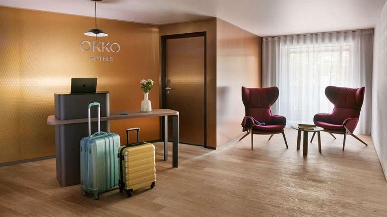 <b>OKKO Hotels Strasbourg Centre Lobby</b>. Images powered by <a href="https://iceportal.shijigroup.com/" title="IcePortal" target="_blank">IcePortal</a>.