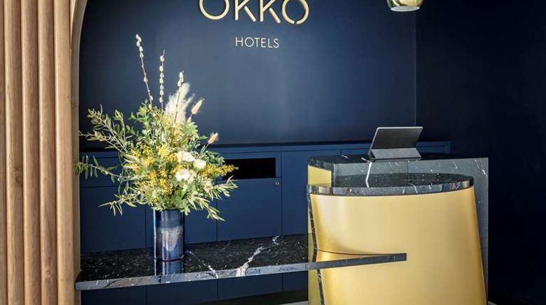 <b>OKKO Hotels Toulon Centre Lobby</b>. Images powered by <a href="https://iceportal.shijigroup.com/" title="IcePortal" target="_blank">IcePortal</a>.