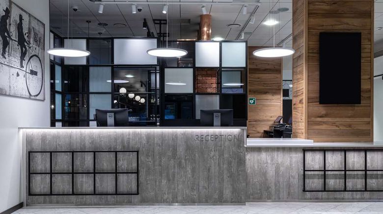 <b>Scandic Pasila Lobby</b>. Images powered by <a href="https://iceportal.shijigroup.com/" title="IcePortal" target="_blank">IcePortal</a>.