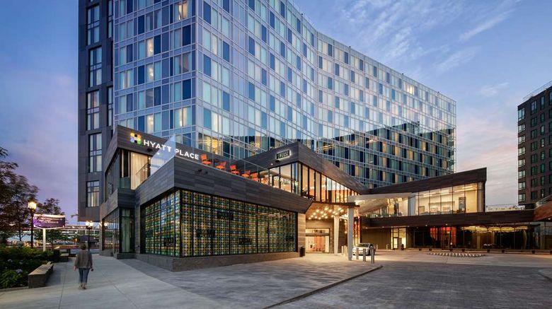 Hyatt Place Boston Seaport District Exterior. Images powered by <a href="https://iceportal.shijigroup.com" target="_blank" rel="noopener">Ice Portal</a>.
