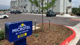 <b>Microtel Inn & Suites by Wyndham Exterior</b>. Images powered by <a href="https://iceportal.shijigroup.com/" title="IcePortal" target="_blank">IcePortal</a>.