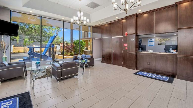 <b>Rodeway Inn Port Richey Lobby</b>. Images powered by <a href="https://iceportal.shijigroup.com/" title="IcePortal" target="_blank">IcePortal</a>.