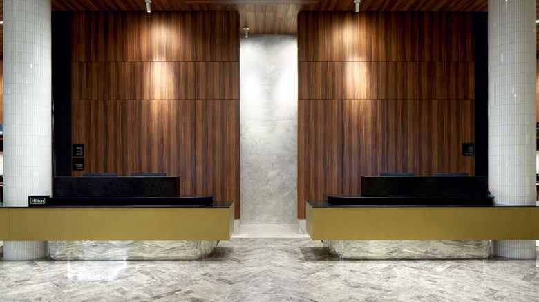 <b>Hilton Garden Inn Montreal Midtown Lobby</b>. Images powered by <a href="https://iceportal.shijigroup.com/" title="IcePortal" target="_blank">IcePortal</a>.