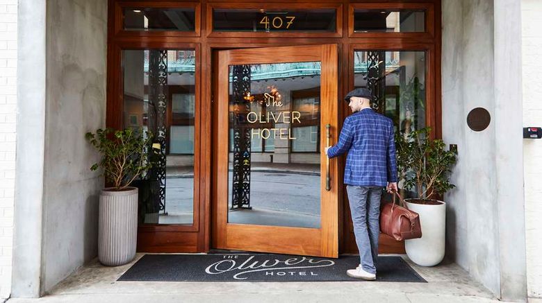The Oliver Hotel Exterior. Images powered by <a href="https://iceportal.shijigroup.com" target="_blank" rel="noopener">Ice Portal</a>.