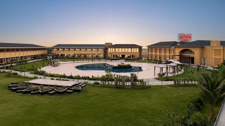 <b>Hawthorn Suites by Wyndham Dwarka Exterior</b>. Images powered by <a href="https://iceportal.shijigroup.com/" title="IcePortal" target="_blank">IcePortal</a>.