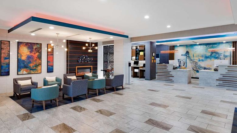 <b>La Quinta Inn & Suites Fort Stockton NE Lobby</b>. Images powered by <a href="https://iceportal.shijigroup.com/" title="IcePortal" target="_blank">IcePortal</a>.