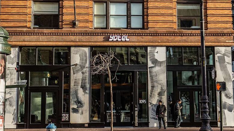 <b>YOTEL San Francisco Exterior</b>. Images powered by <a href="https://iceportal.shijigroup.com/" title="IcePortal" target="_blank">IcePortal</a>.