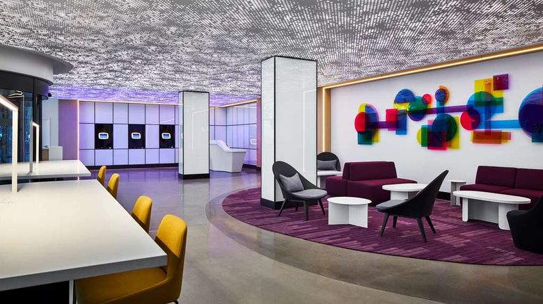 <b>YOTEL Washington DC Lobby</b>. Images powered by <a href="https://iceportal.shijigroup.com/" title="IcePortal" target="_blank">IcePortal</a>.
