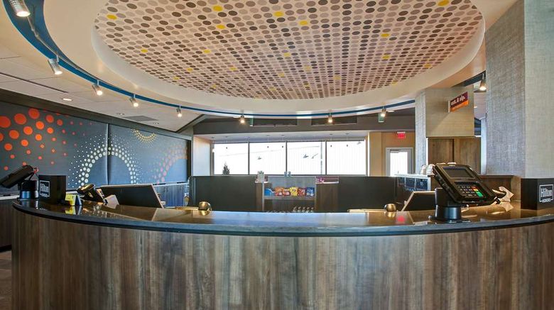 <b>Tru by Hilton Monroe Lobby</b>. Images powered by <a href="https://iceportal.shijigroup.com/" title="IcePortal" target="_blank">IcePortal</a>.