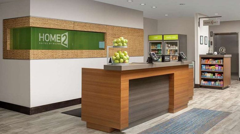 <b>Home2 Suites by Hilton Troy Lobby</b>. Images powered by <a href="https://iceportal.shijigroup.com/" title="IcePortal" target="_blank">IcePortal</a>.