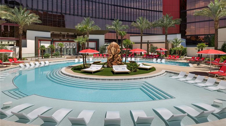 <b>Las Vegas Hilton at Resorts World Pool</b>. Images powered by <a href="https://iceportal.shijigroup.com/" title="IcePortal" target="_blank">IcePortal</a>.