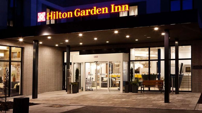 <b>Hilton Garden Inn Munich Messe Exterior</b>. Images powered by <a href="https://iceportal.shijigroup.com/" title="IcePortal" target="_blank">IcePortal</a>.
