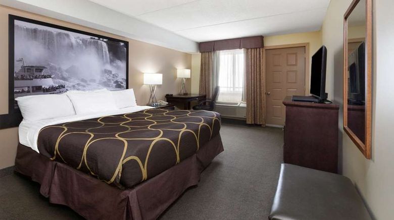 <b>Super 8 by Wyndham Niagara Falls Room</b>. Images powered by <a href="https://iceportal.shijigroup.com/" title="IcePortal" target="_blank">IcePortal</a>.