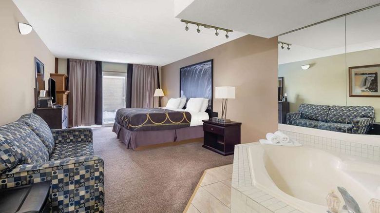 <b>Super 8 by Wyndham Niagara Falls Room</b>. Images powered by <a href="https://iceportal.shijigroup.com/" title="IcePortal" target="_blank">IcePortal</a>.